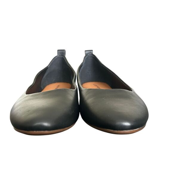 Lucky Brand "Canison" Soft Flexible Black Leather Slip On Ballet Flats Size 9.5 - Picture 5 of 11